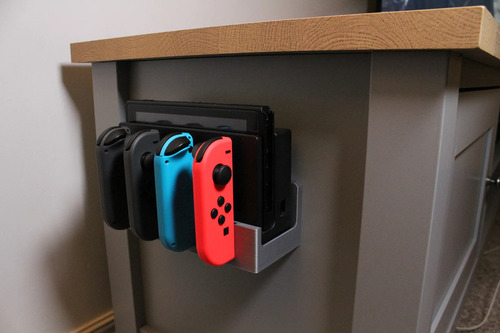 Soporte Base Pared Para Nintendo Switch Clasica /  Joy-con 4