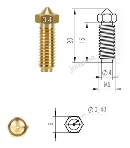 Pack X2 Boquilla Anycubic Kobra Version 2/3 Kombo 6