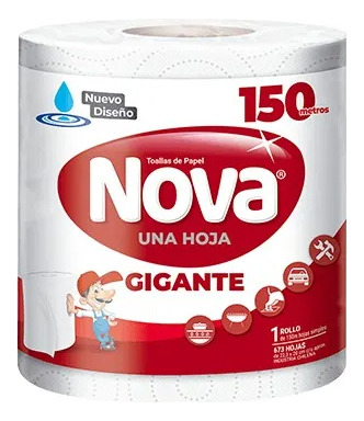 Porta Toalla Nova Gigante Pared  Incluye Tornillos 3