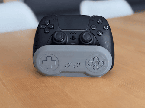 Soporte Para Mando Dualsense Ps5 Con Temática Nintendo Snes