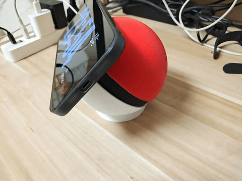 Soporte Escritorio Para iPhone Magsafe Versión Pokeball