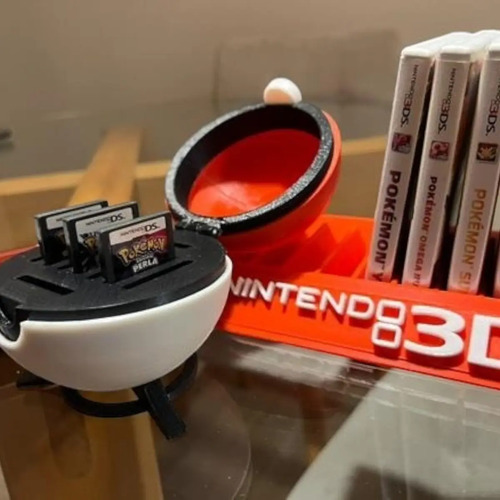 Caja Organizadora  Pokeball Para Juegos Nintendo Ds 6
