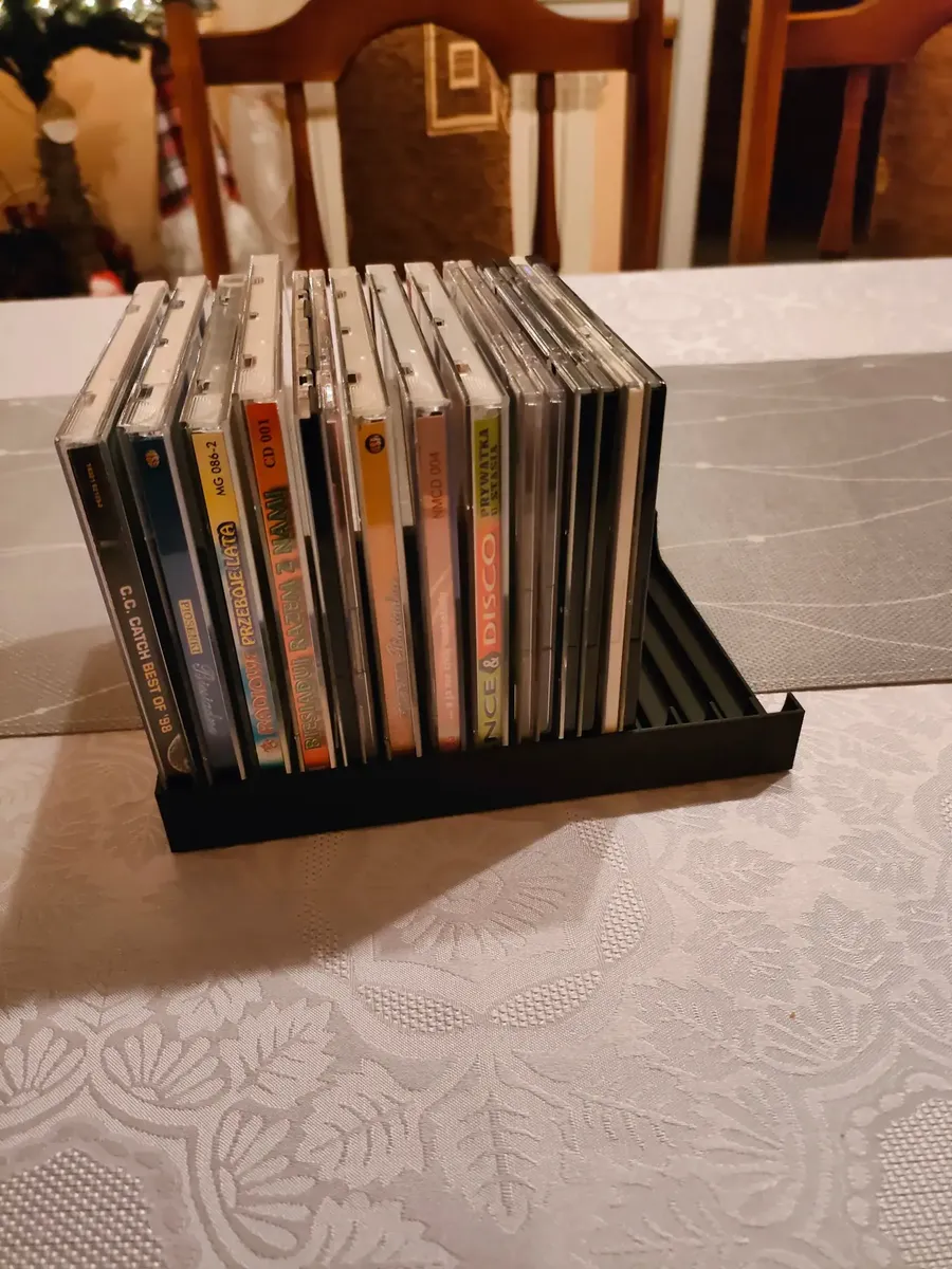 Soporte Stand Para 15 Cd Mesa Organizador 4