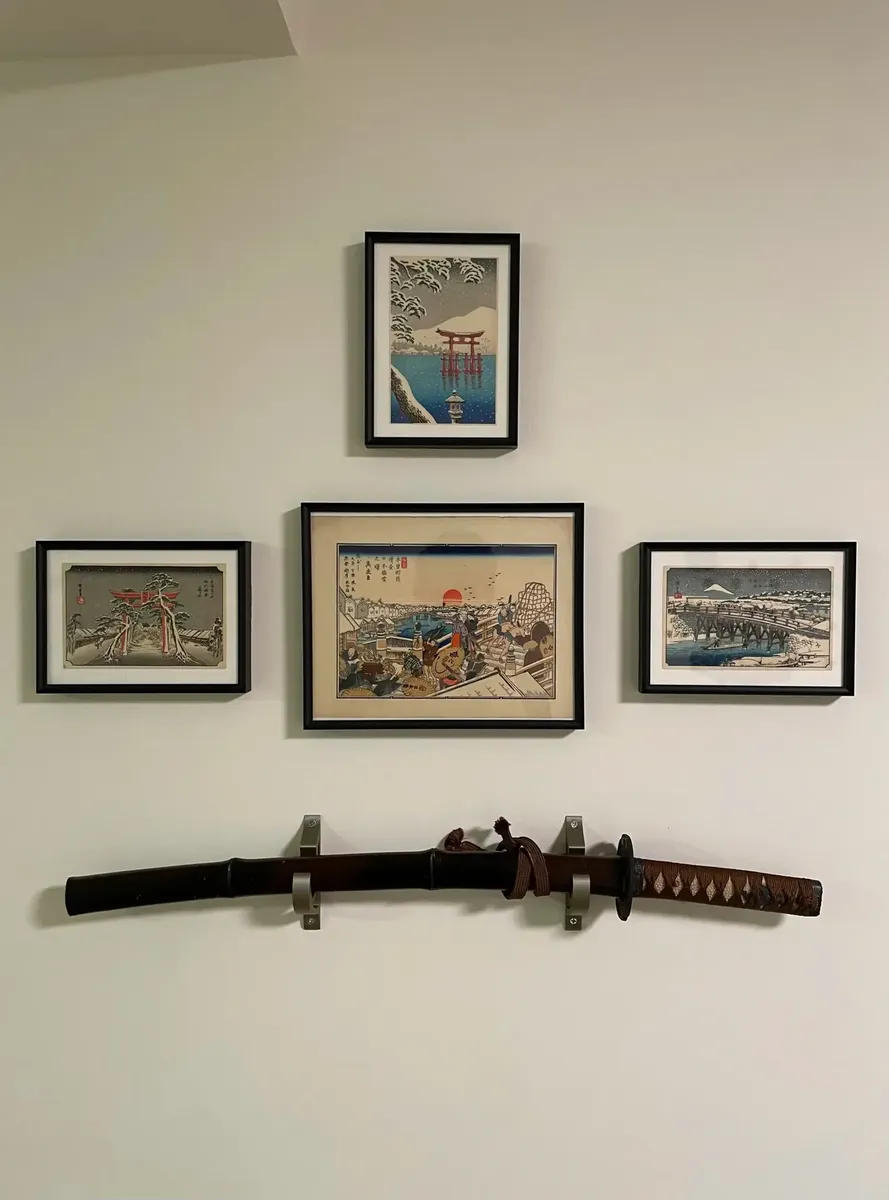 Soporte Muro Para Katanas Espadas Samurai 3