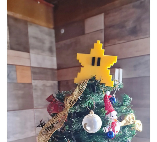 Estrella Decorativa Par Arbol De Navidad Super Mario Bros  3