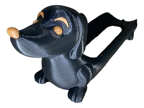 Porta Completos Perro Salchicha Hot Dog (1 Unidad) (negro)