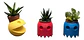 Maceteros Pacman Para Cactus O Suculentas X1 - Miniatura 2