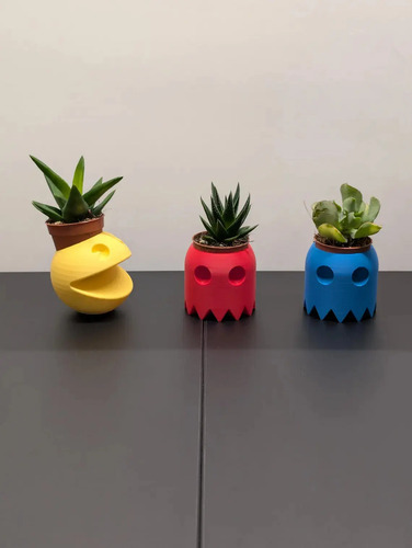 Maceteros Pacman Para Cactus O Suculentas X1 14