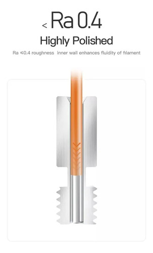 Garganta Extrusión Bimetal Titanio Para Impresoras 3d 6