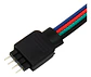 Extension Para Tira Led Hembra 4 Pin A Cable Rgb (pack 5u) - Miniatura 1