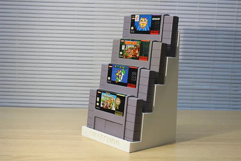 Base Organizadora Para Juegos Super Nintendo