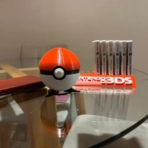 Caja Organizadora  Pokeball Para Juegos Nintendo Ds 5