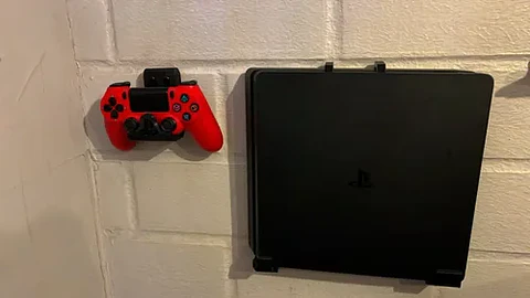 Soporte Muro Ps4 Slim + Un Soporte De Control