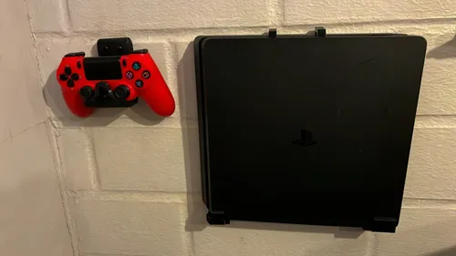 Soporte Muro Ps4 Slim + Un Soporte De Control 3