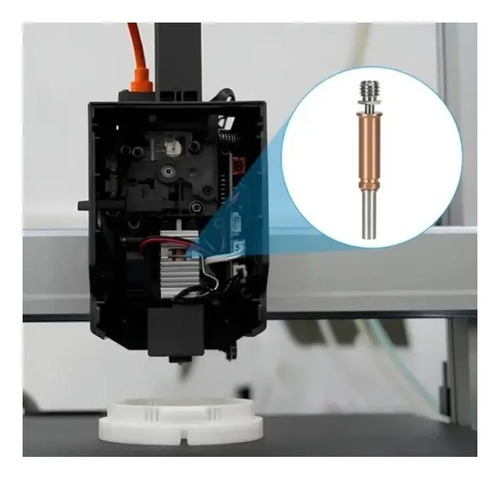 Garganta Bimetal Impresora 3d Anycubic Kobra 3 Titanio Cobre 3