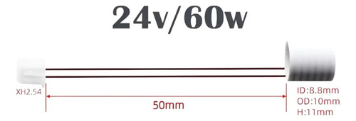 Cartucho Tubo Calentador 24v60w K1/k1 Max/ender3 V3 Ke 4