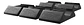 Pack Soportes Traba Rueda Silla Gamer (5u) Nfs - Miniatura 3