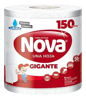 Porta Toalla Nova Gigante Pared  Incluye Tornillos 3