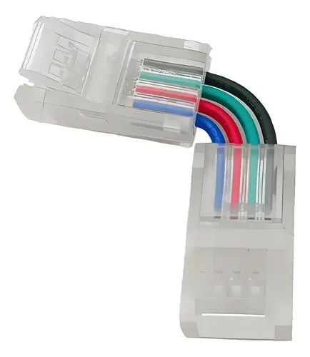 Pack 2 Conectores Tipo L Extensión Tira Led Rgb 1