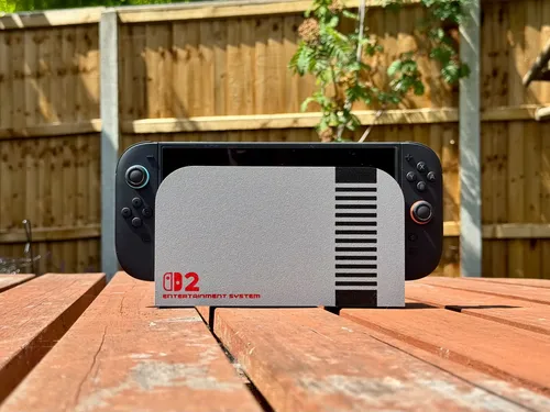 Revestimiento Frontal Base Switch 2 Versión Nintendo Nes 3