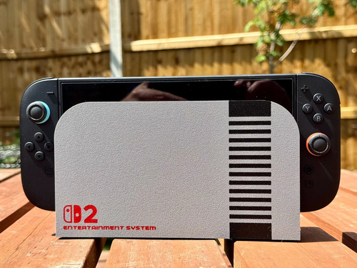 Revestimiento Frontal Base Switch 2 Versión Nintendo Nes 4