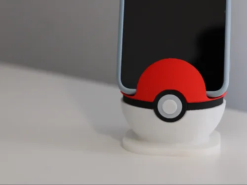Soporte Escritorio Para Teléfono Versión Pokébola 5