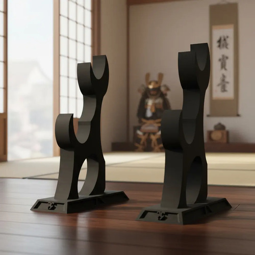 Soporte Espadas Katanas Japonesas Mesa Samurái 3