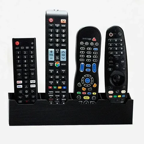 Soporte Pared Muro 4 Bahias Control Remoto Tv