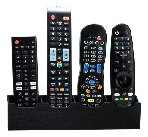 Soporte Pared Muro 4 Bahias Control Remoto Tv 3