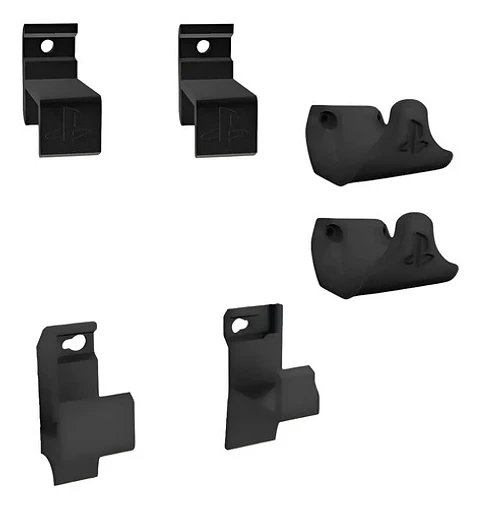 Soporte Muro Ps4 Slim + 2 Soporte De Control