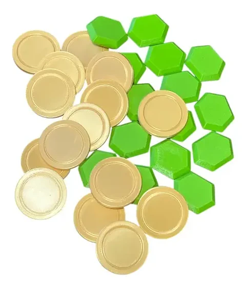 Monedas De Oro Y Gemas Tematica Juego Clash Royale (pack30u)