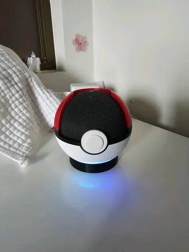 Soporte Escritorio Echo Dot 4 & 5 Versión Pokéball 5