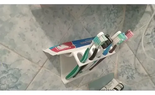 Soporte Porta Cepillos De Dientes & Pasta Dental 9