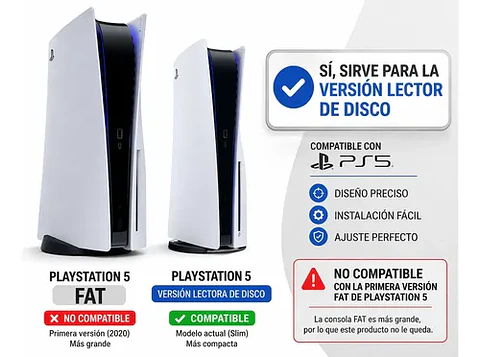 Soporte Horizontal Para Ps5 Slim Lector Disco