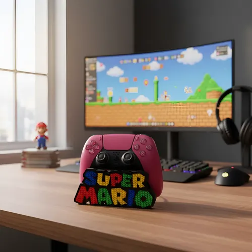 Soporte Para Joysticks Versión Super Mario (logo) 3
