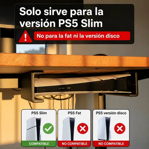 Soporte Para Debajo Escritorio Ps5 Versión Slim 2
