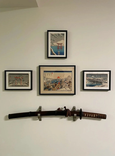 Soporte Pared Para Katanas Espadas Samurai 3