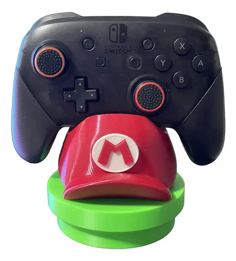 Soporte Joystick Versión Gorra Mario Bros