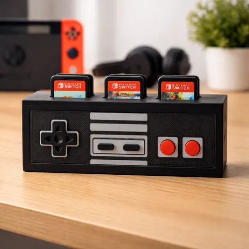 Base Organizador Para Juegos Nintendo Switch Tematica Nes 1