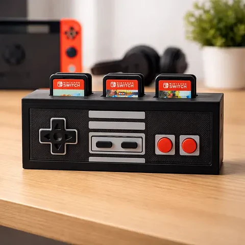 Base Organizador Para Juegos Nintendo Switch Tematica Nes