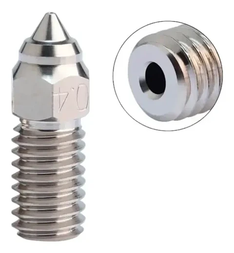 Boquilla 0.4mm Acero Inoxidable Ender 3 V3 Se