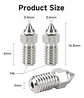 Boquilla 0.4mm Acero Inoxidable Ender 3 V3 Se - Miniatura 5