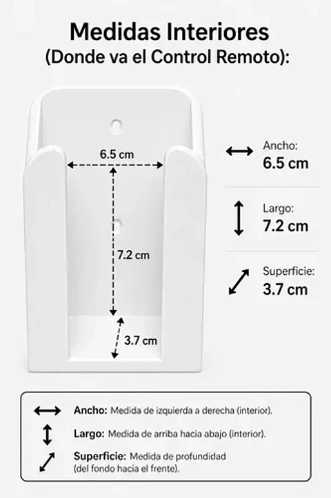 Soporte Para Control Remoto Universal Tamaño Xl