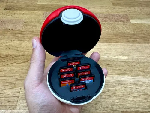 Caja Organizadora Pokeball Para Juegos Nintendo Switch 5