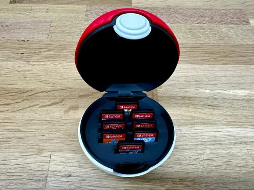 Caja Organizadora Pokeball Para Juegos Nintendo Switch 7
