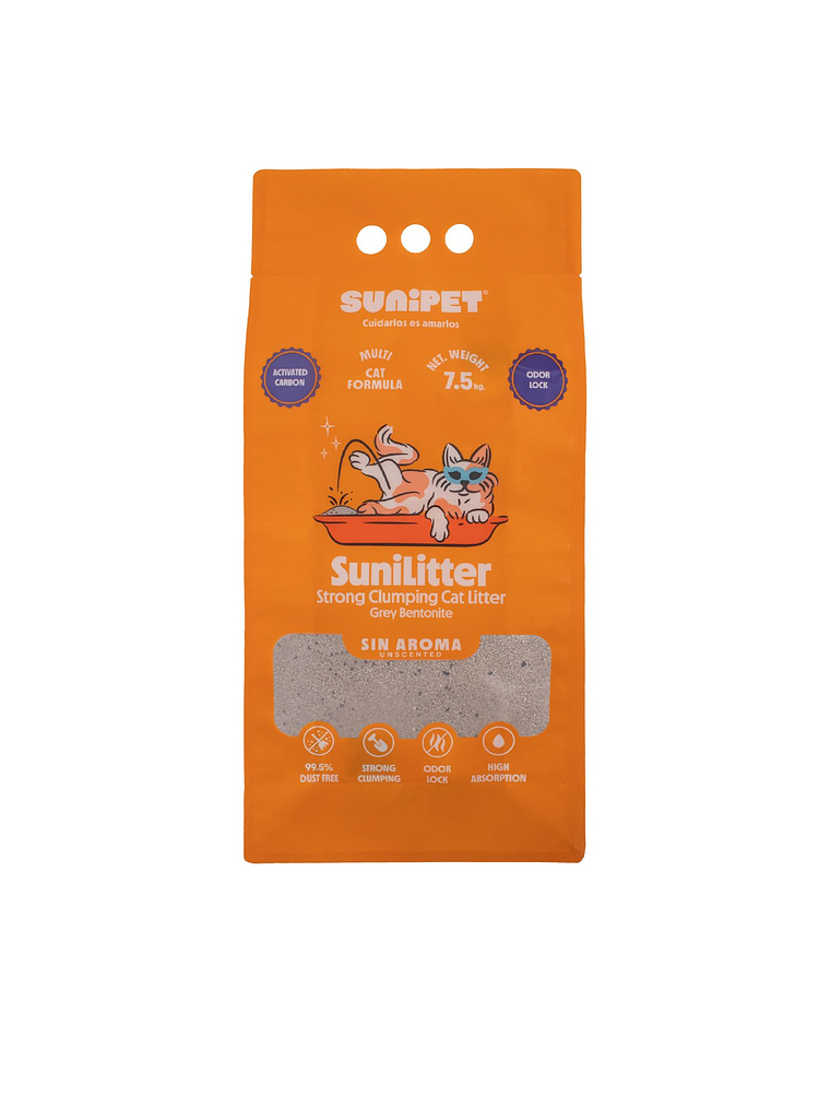 Arena SuniLitter Carbón Activado s/aroma 1