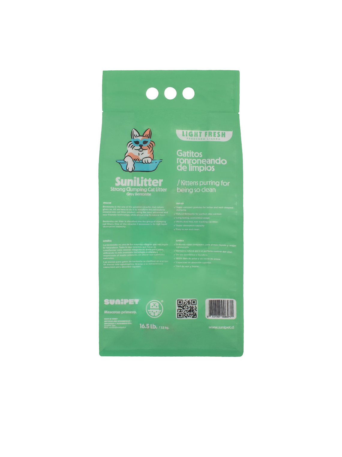 Arena SuniLitter c/aroma y Carbón Activado 2