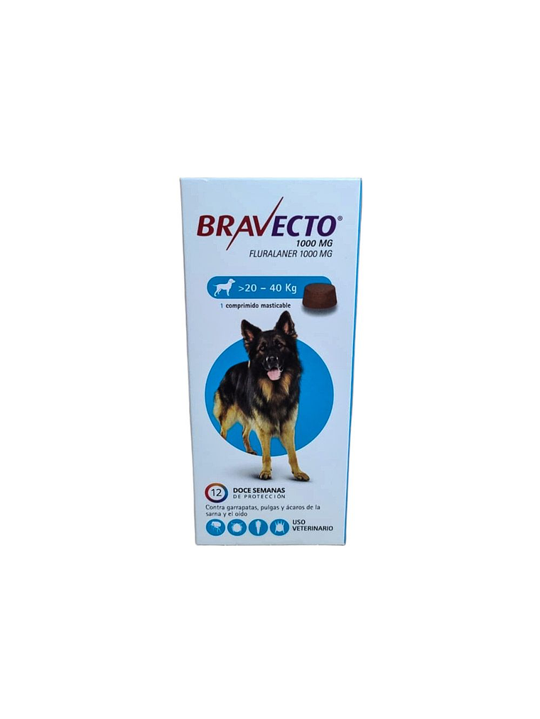 Bravecto Antiparasitario 20 a 40Kg 1
