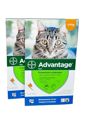 Advantage Antipulgas para Gato hasta 4Kg