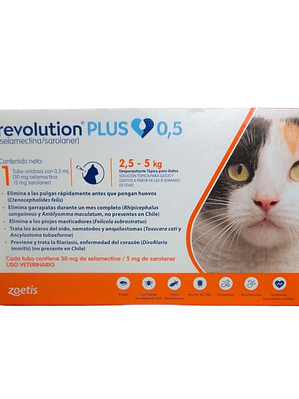Antiparasitario Revolution Plus 0.5ml Gato